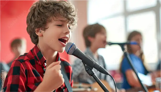 Kids singing