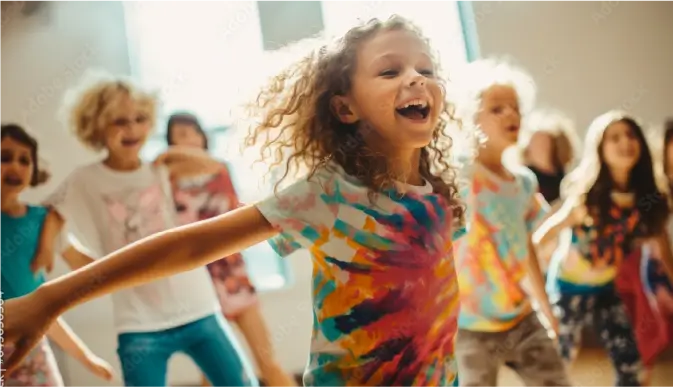 Kids dancing