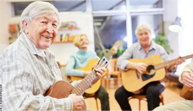 People playing guitar